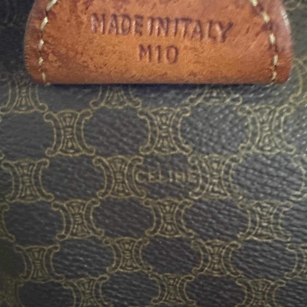 Celine Boston Bag with Structured Design and Leather Accents - Picture 9 of 16